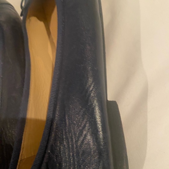 Chanel cc log leather ballet flat size 7 shoes authentic - Picture 7 of 9